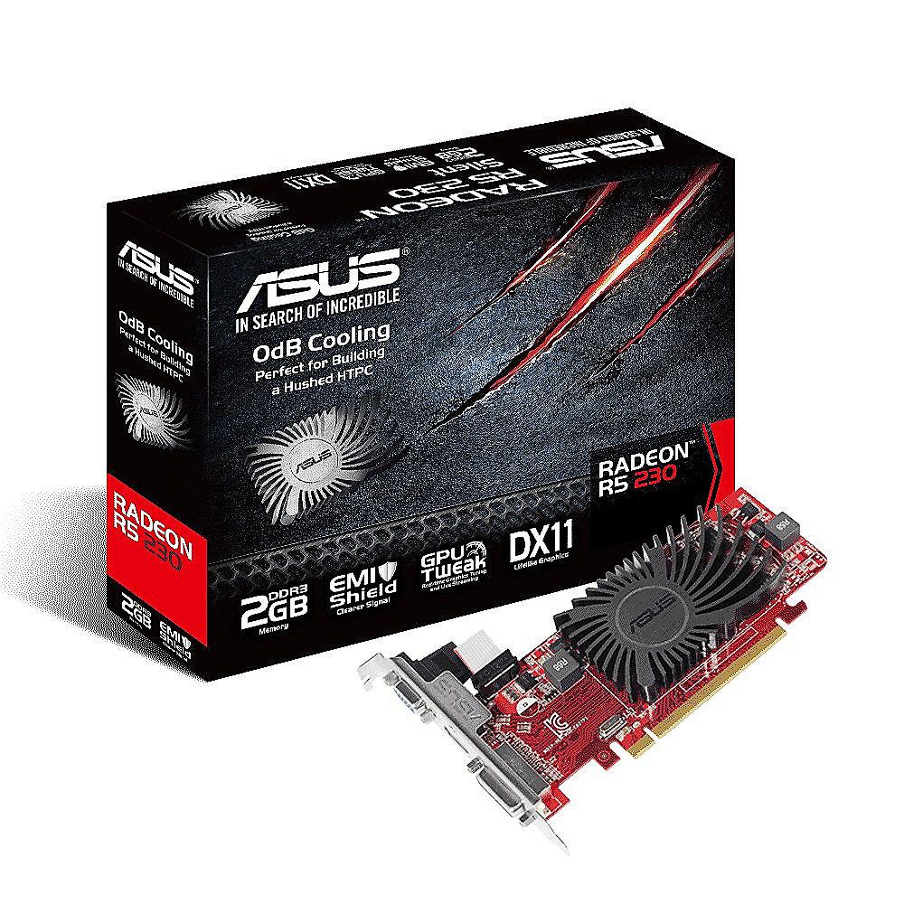 Asus AMD Radeon R5 230 SL-2GD3-L 2GB DVI/HDMI/VGA Passiv Low Profile Grafikkarte